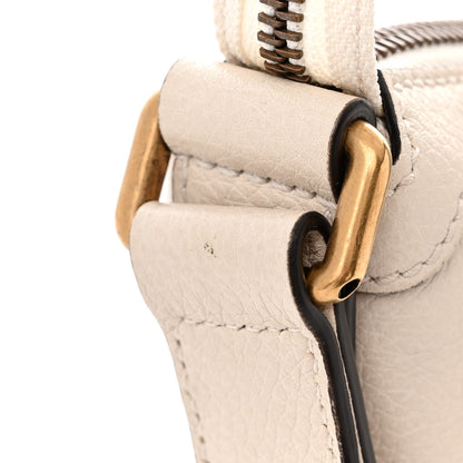 Gucci Grained Calfskin Logo Half Moon Hobo White 12 of 13