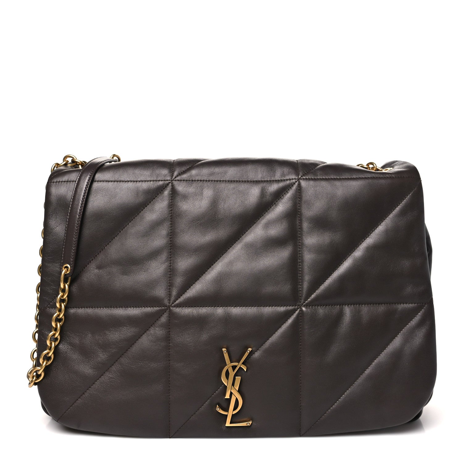 Saint Laurent Lambskin Matelasse Monogram Large Jamie 4.3 Dark Sweet Chocolate 1 of 10