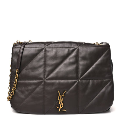 Saint Laurent Lambskin Matelasse Monogram Large Jamie 4.3 Dark Sweet Chocolate 1 of 10
