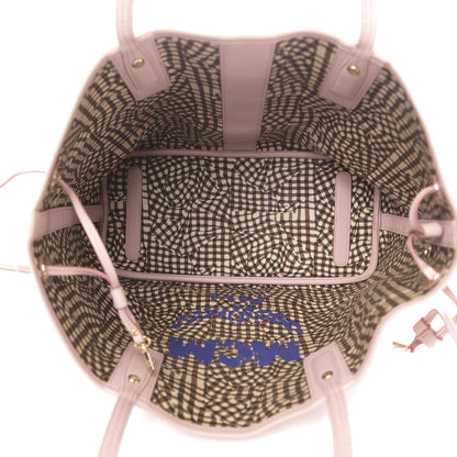 MCM Visetos Medium Liz Reversible Shopper Tote Soft Pink 8 of 19