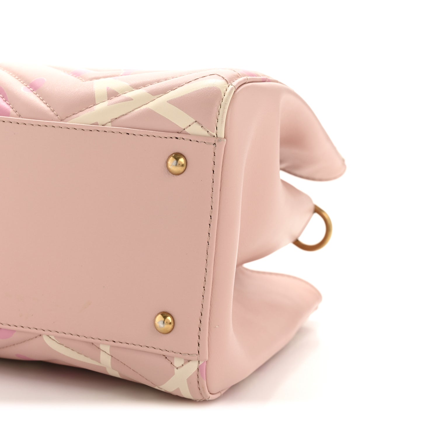 Calfskin Matelasse GucciGhost Small GG Marmont Tote Perfect Pink Rosa Ivory