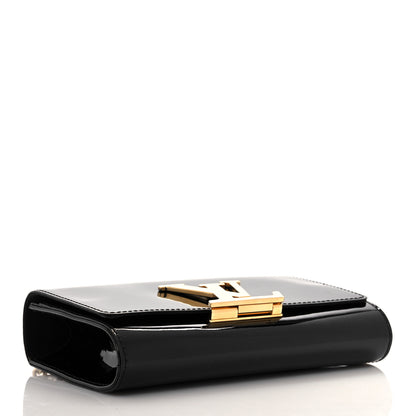 Louis Vuitton Patent Chain Louise MM Black 3 of 9