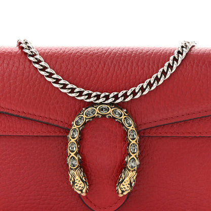 Gucci Dollar Calfskin Swarovski Crystal Small Dionysus Shoulder Bag Hibiscus Red 7 of 9