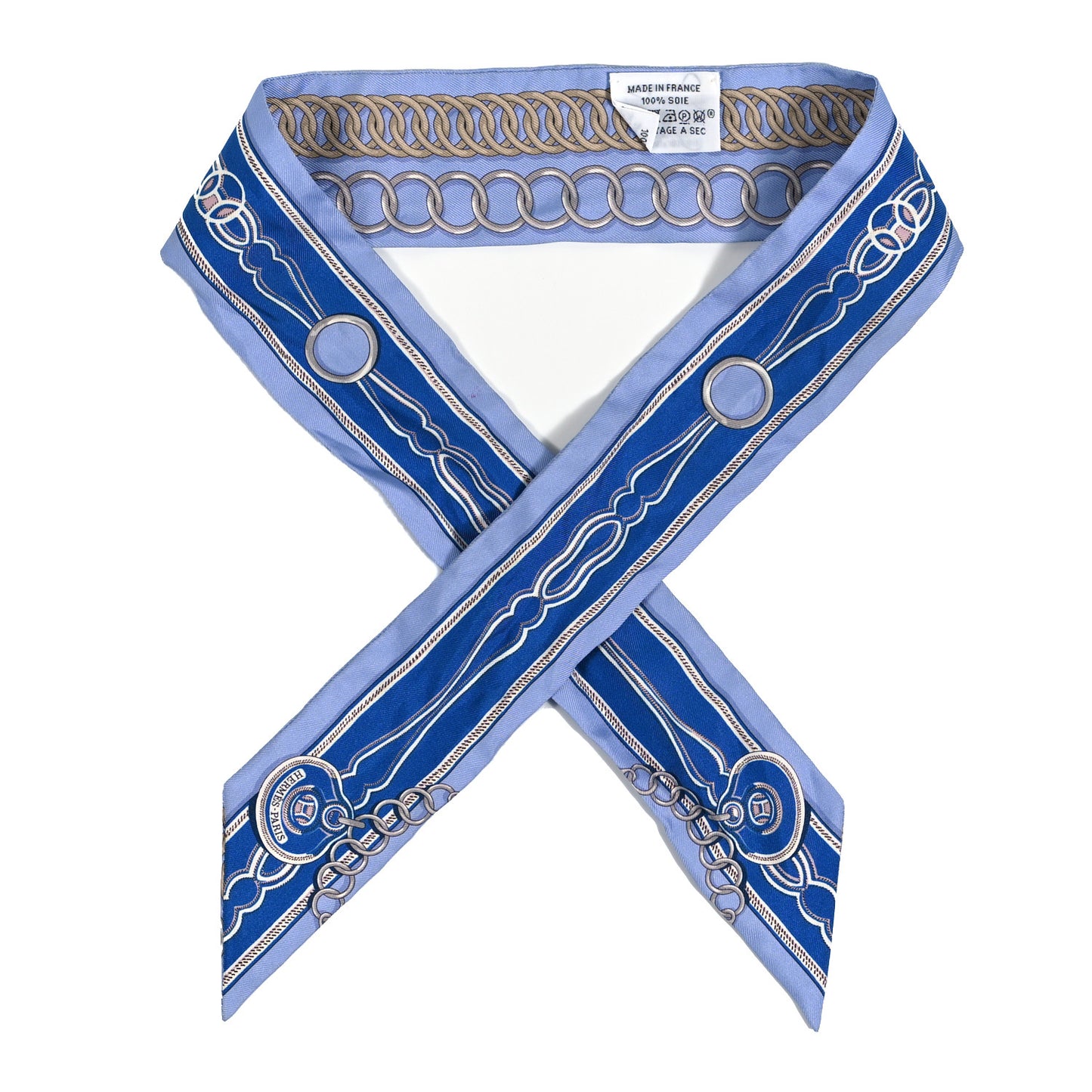 Silk Maillons Twilly Ciel Bleu Roy Beige