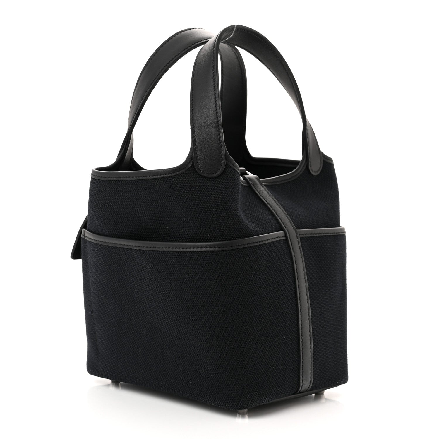 Hermes Toile Goeland Swift Cargo Picotin Lock 18 Black 3 of 11