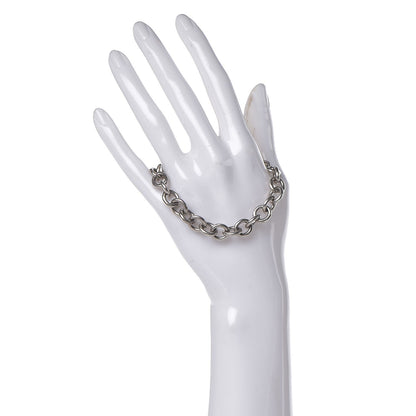 Tiffany Sterling Silver Round Tag Charm Bracelet 2 of 5