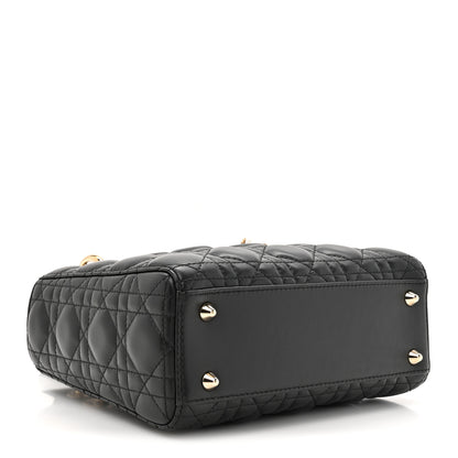 Christian Dior Lambskin Cannage Small Lucky Badges My Lady Dior Black 4 of 11