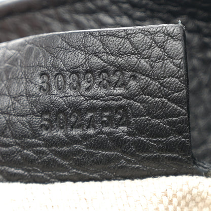 Gucci Pebbled Calfskin Medium Soho Chain Shoulder Bag Black 7 of 10