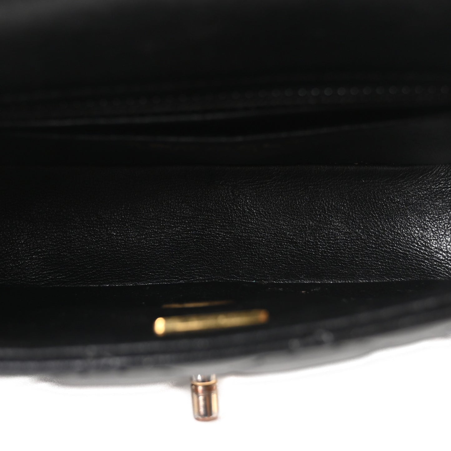Lambskin Enamel Quilted Mini Coco Hearts Square Flap Black