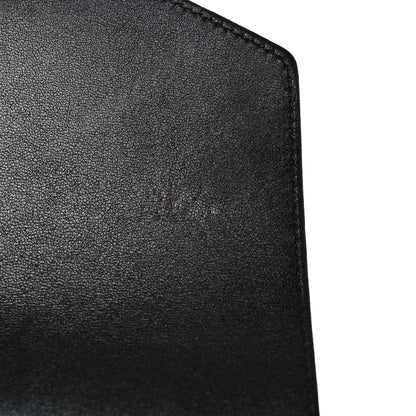 Chanel Lambskin Chevron Quilted Envelope Clutch Black 11 of 16