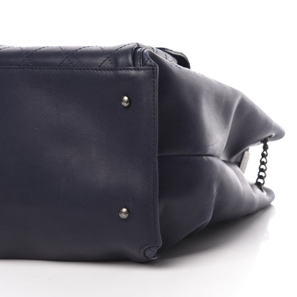 Chanel Calfskin Stitched Large Urban Luxury Drawstring Backpack Navy Blue 9 of 13