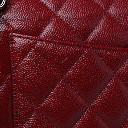 Chanel Caviar Quilted Jumbo Double Flap Dark Red 12 of 12