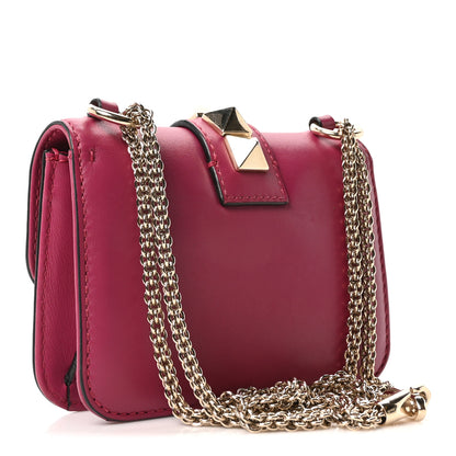 Valentino Garavani Vitello Small Glam Lock Rockstud Flap Deep Cyclamin 3 of 9