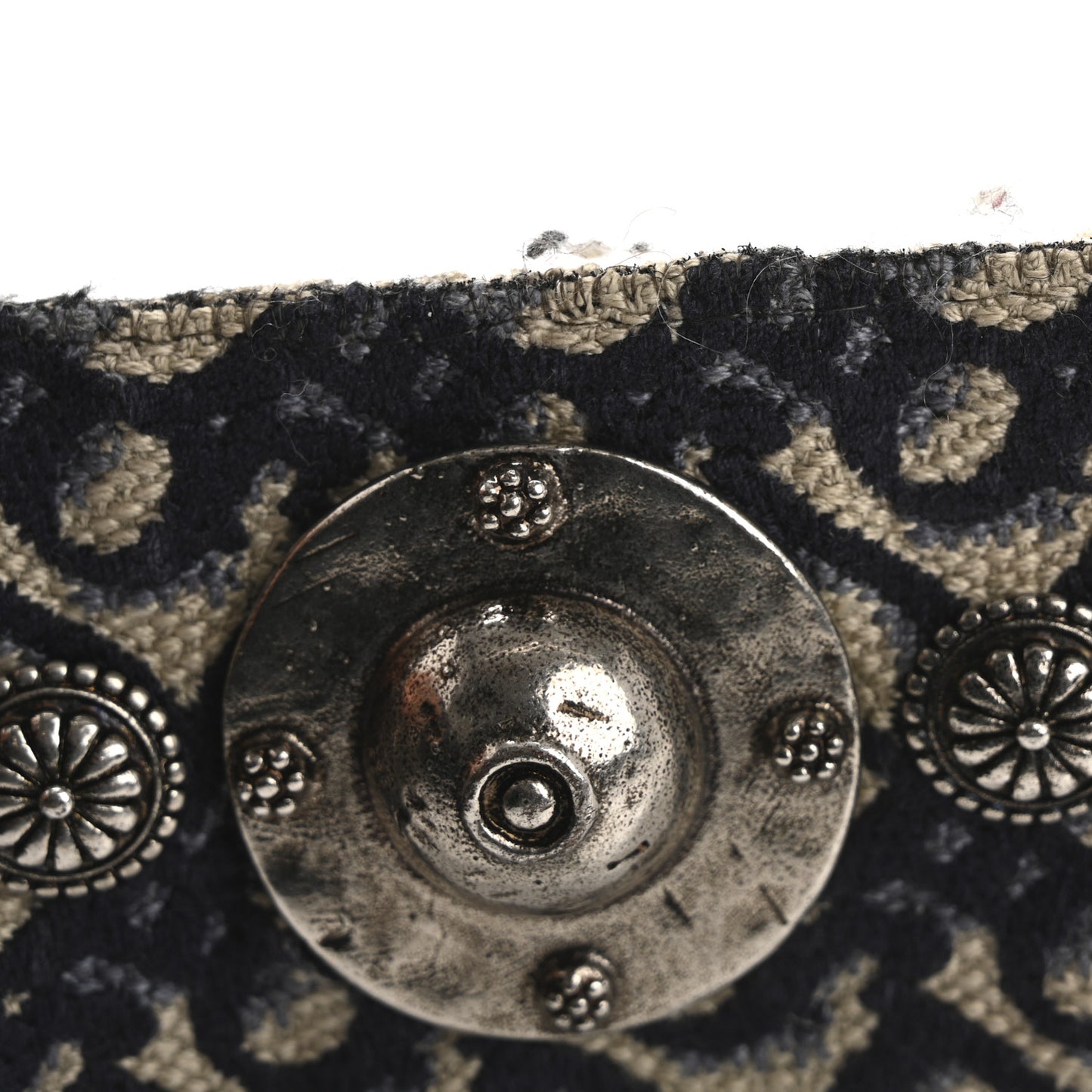 Oblique Studded Shoulder Strap Blue