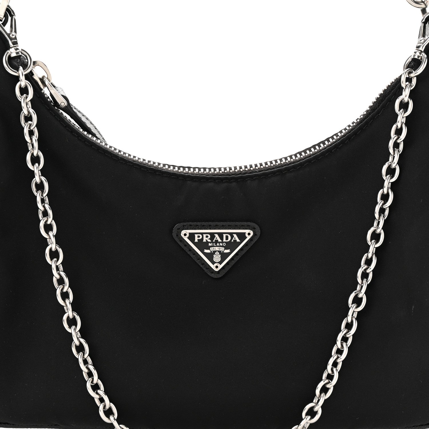 Prada Nylon Re-Edition 2005 Shoulder Bag Black 9 of 17