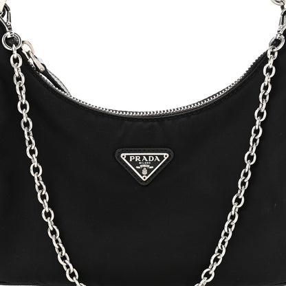 Prada Nylon Re-Edition 2005 Shoulder Bag Black 9 of 17