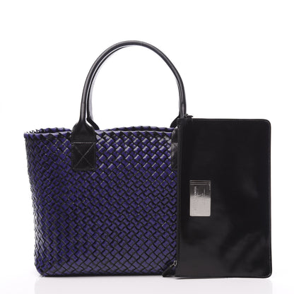 Bottega Veneta Spazzolato Intrecciato Small Cabat Anemone 2 of 11