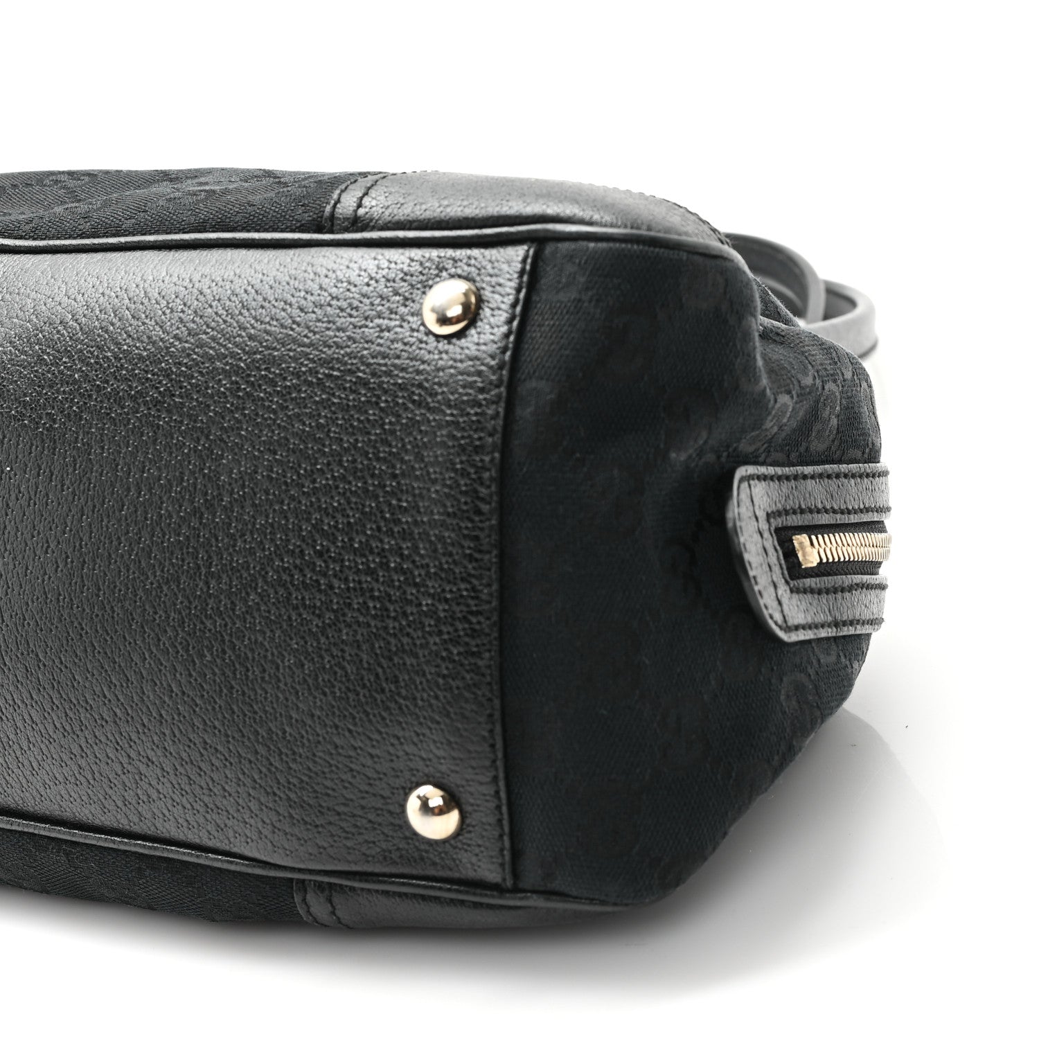 Gucci Monogram Small Princy Satchel Black 10 of 12