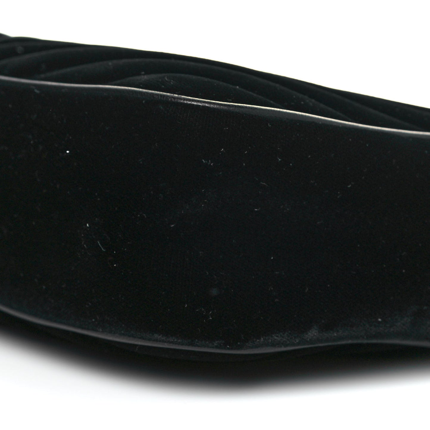 Velvet Matelasse Monogram Lou Camera Bag Black