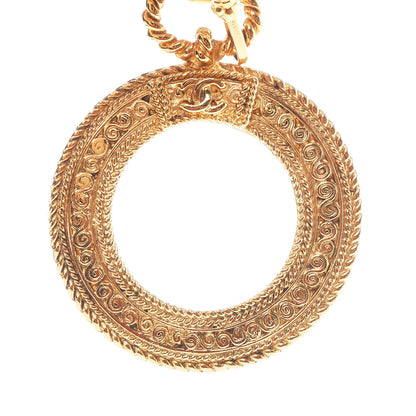 Chanel Loupe Magnifying Glass Necklace Gold 5 of 6