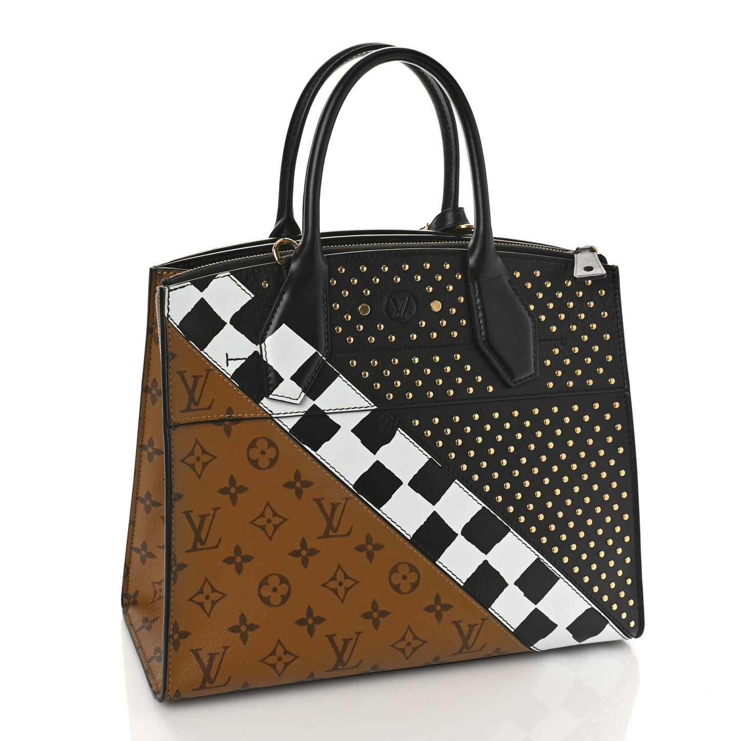 Calfskin Reverse Monogram City Steamer MM
