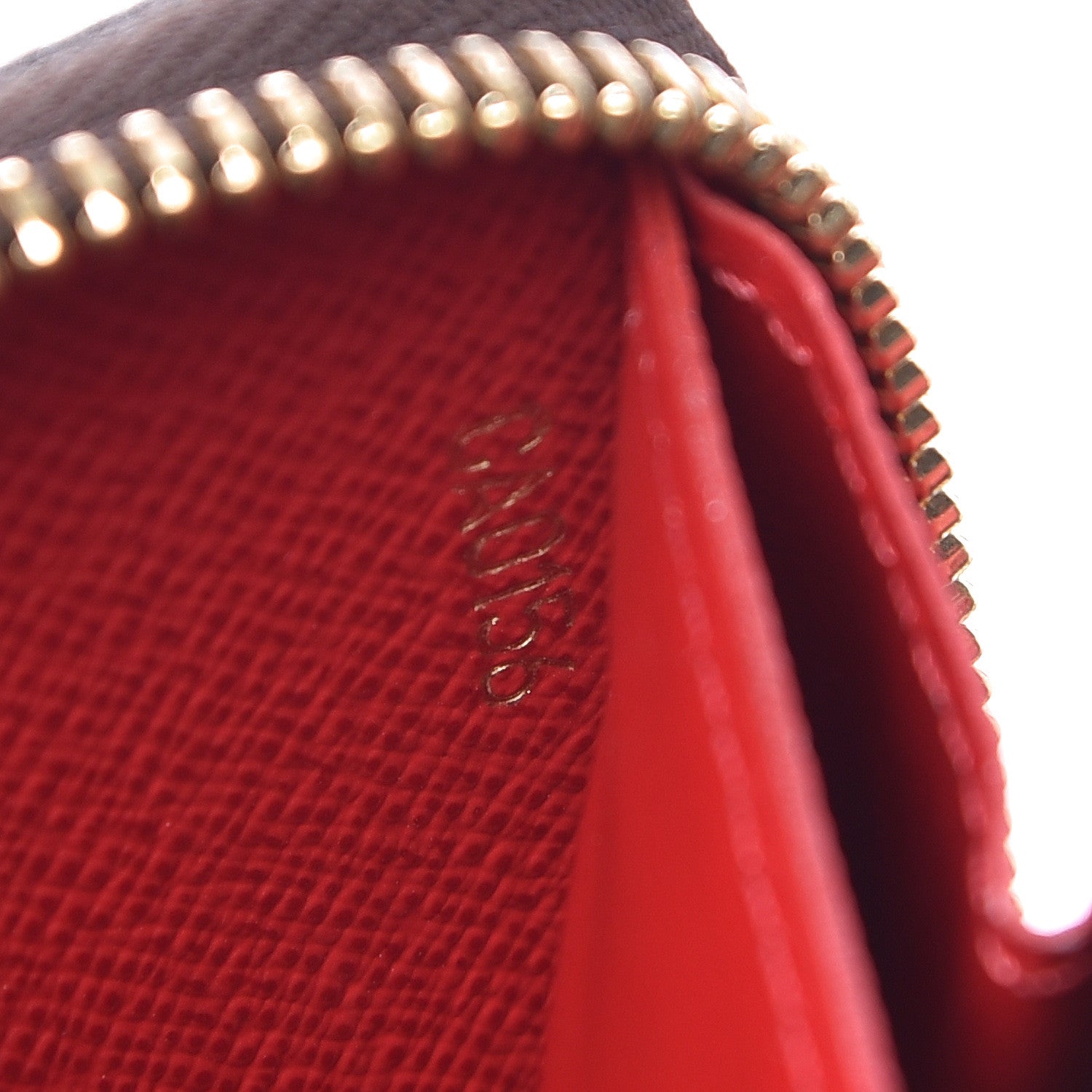 Louis Vuitton Damier Ebene Clemence Wallet Cherry 7 of 7