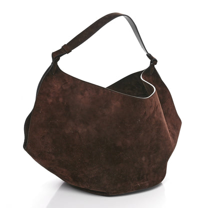 Khaite Suede Calfskin Medium Lotus Tote Toffee 2 of 10