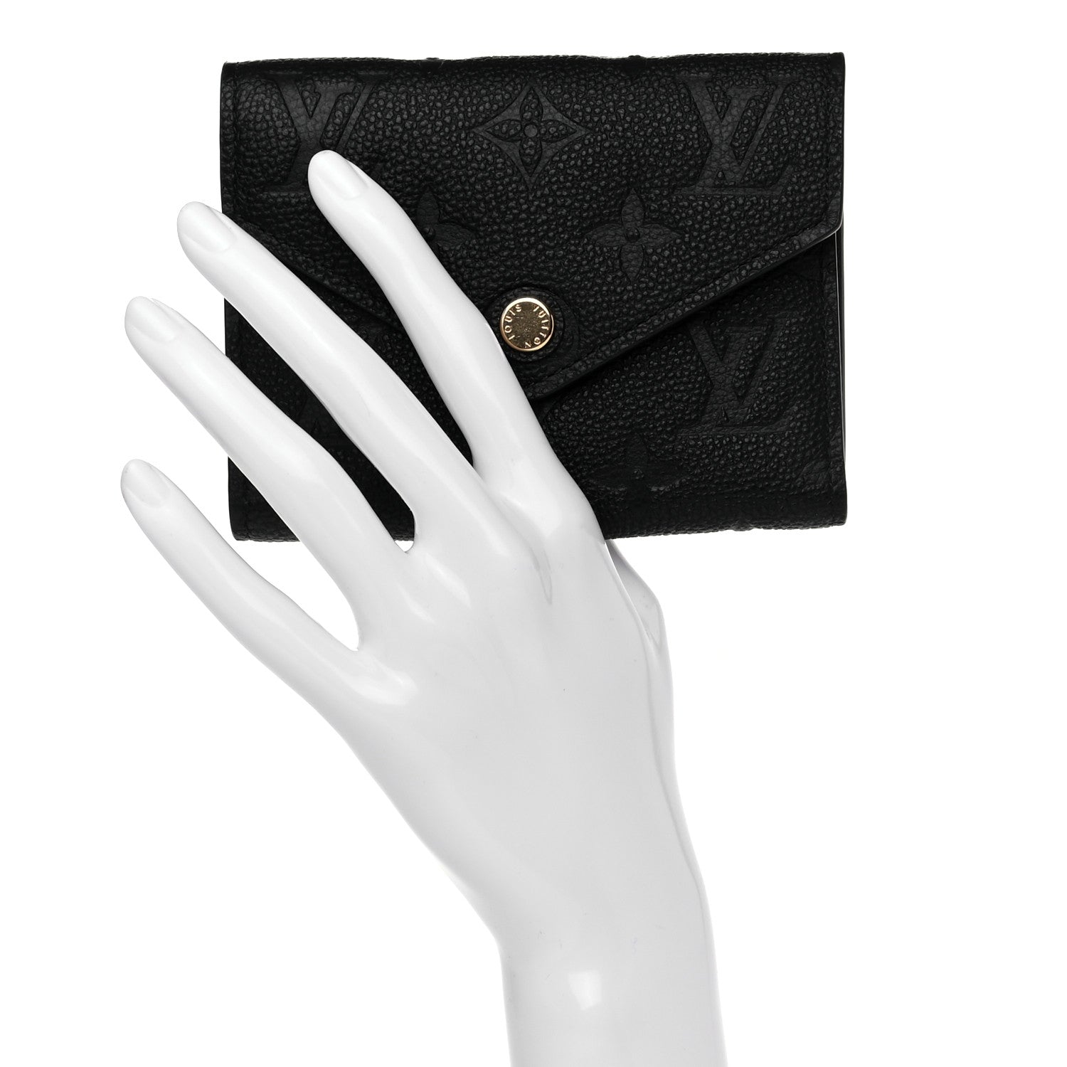 Louis Vuitton Empreinte Victorine Wallet Black 2 of 7