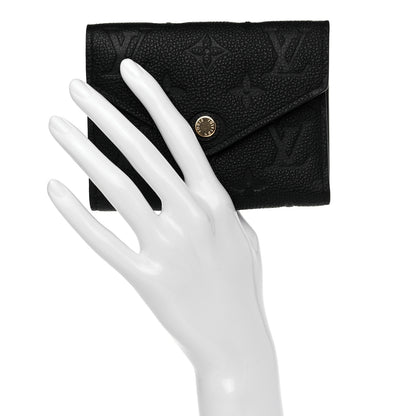 Louis Vuitton Empreinte Victorine Wallet Black 2 of 7