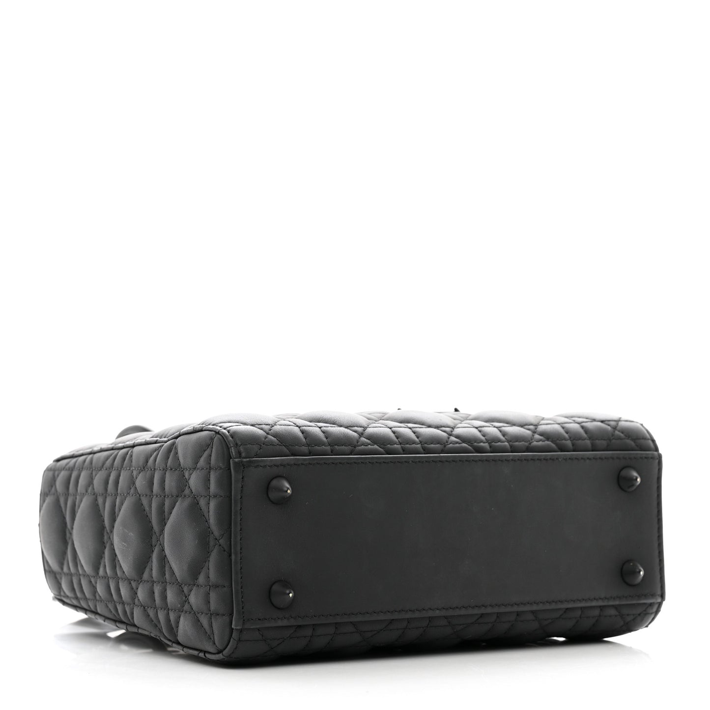 Ultra Matte Calfskin Cannage Small My ABCDior Lady Dior Black