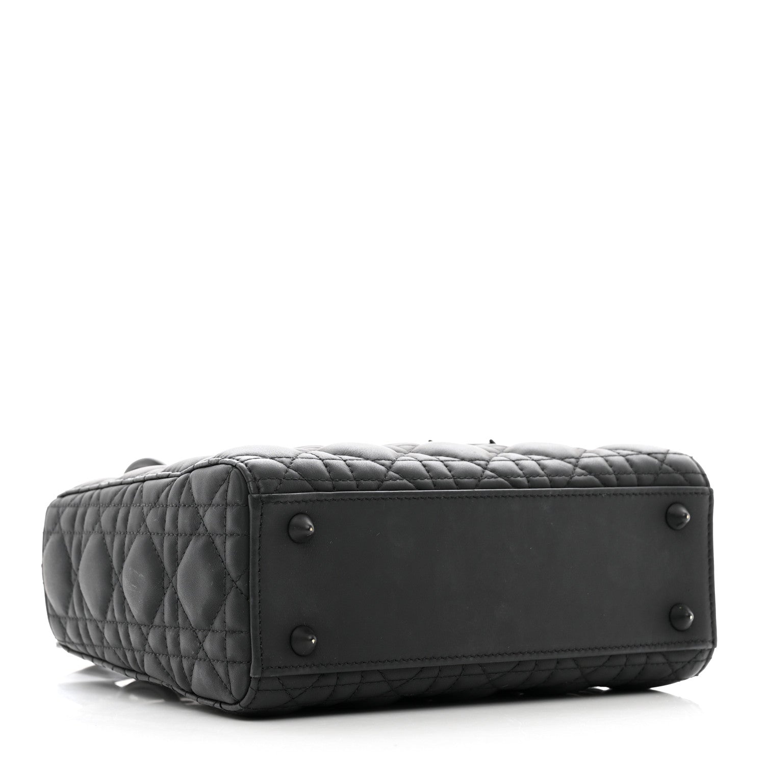 Christian Dior Ultra Matte Calfskin Cannage Small My ABCDior Lady Dior Black 4 of 11