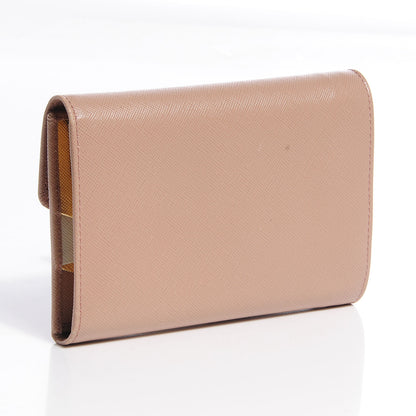 Prada Saffiano Multicolor Wallet Cammeo Platino 4 of 18