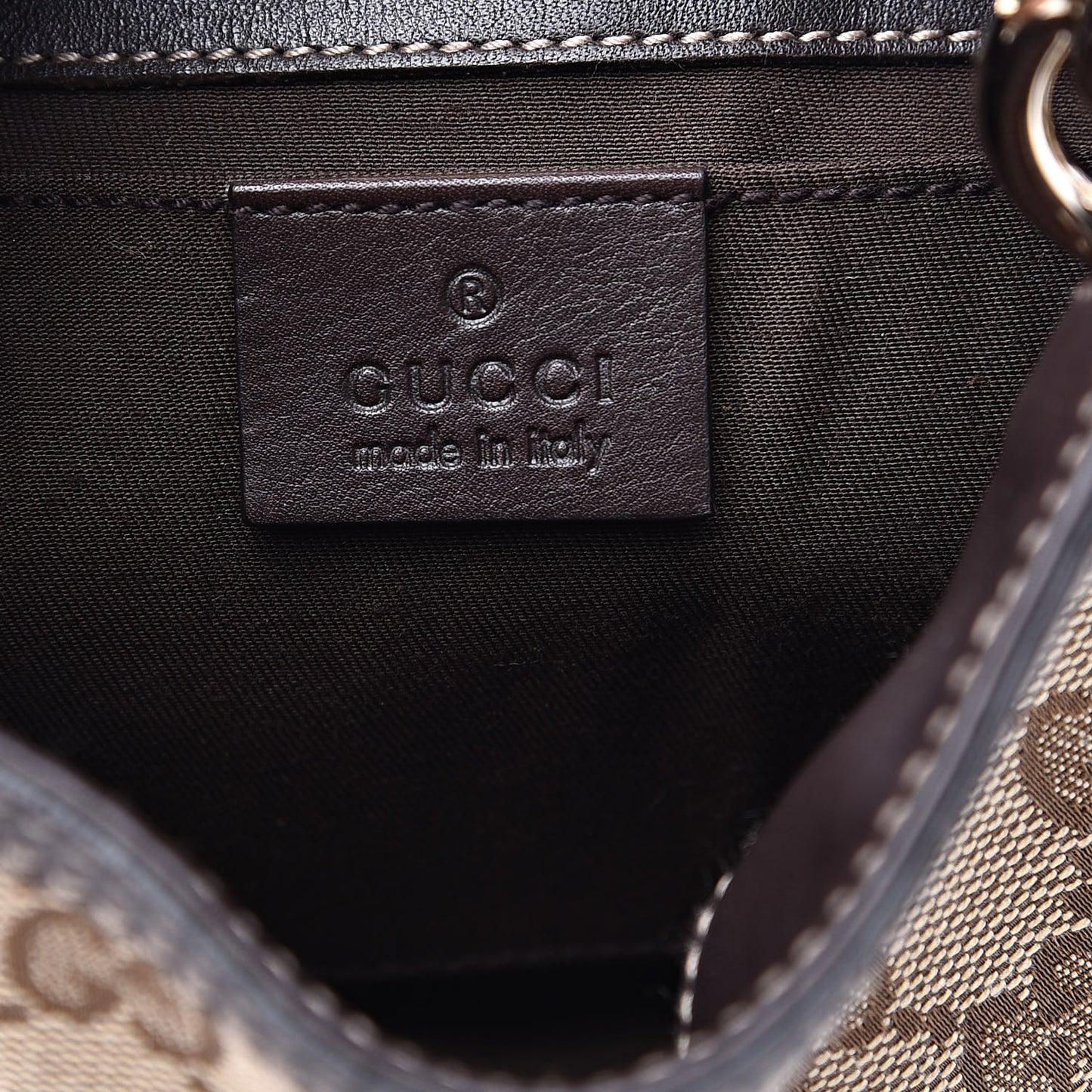Monogram Mini Indy Top Handle Bag Dark Brown
