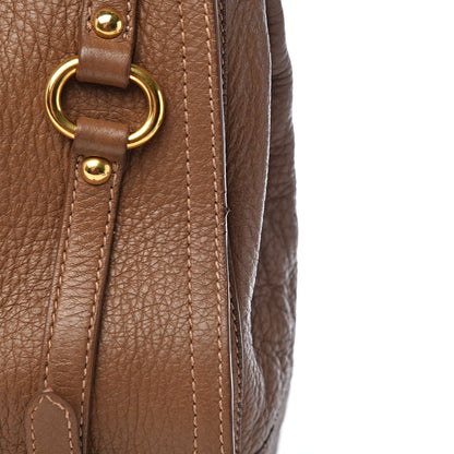 Miu Miu Cervo East-West Flap Satchel Cammello 12 of 16