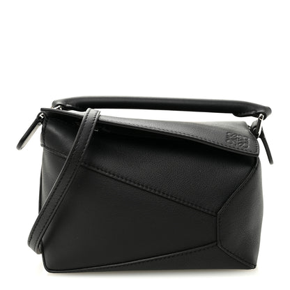 Loewe Calfskin Mini Puzzle Bag Black 1 of 9