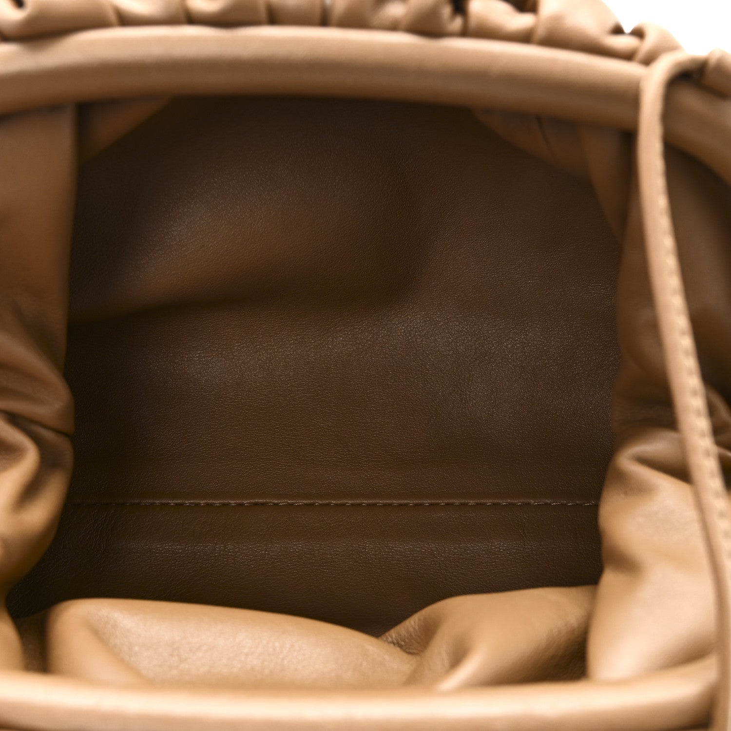 Bottega Veneta Butter Calfskin The Mini Pouch Camel 1805982
