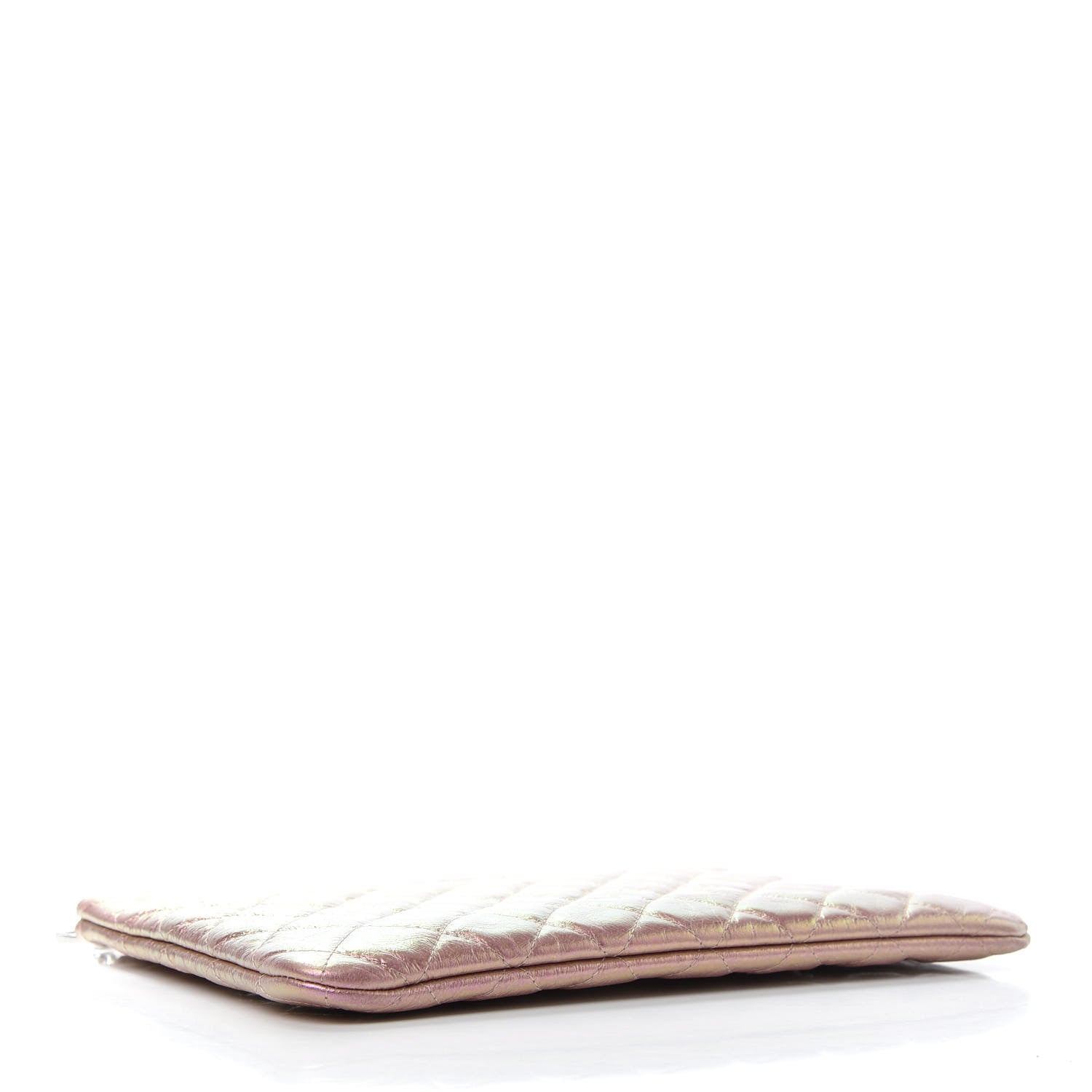 Chanel Iridescent Crumpled Calfskin Medium Cosmetic Case Pink 4 of 7