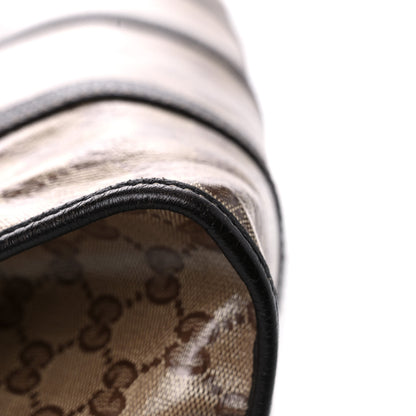 Gucci Crystal Monogram Dollar Calfskin Medium Joy Shoulder Bag Beige Ebony Testa Di Moro 16 of 20