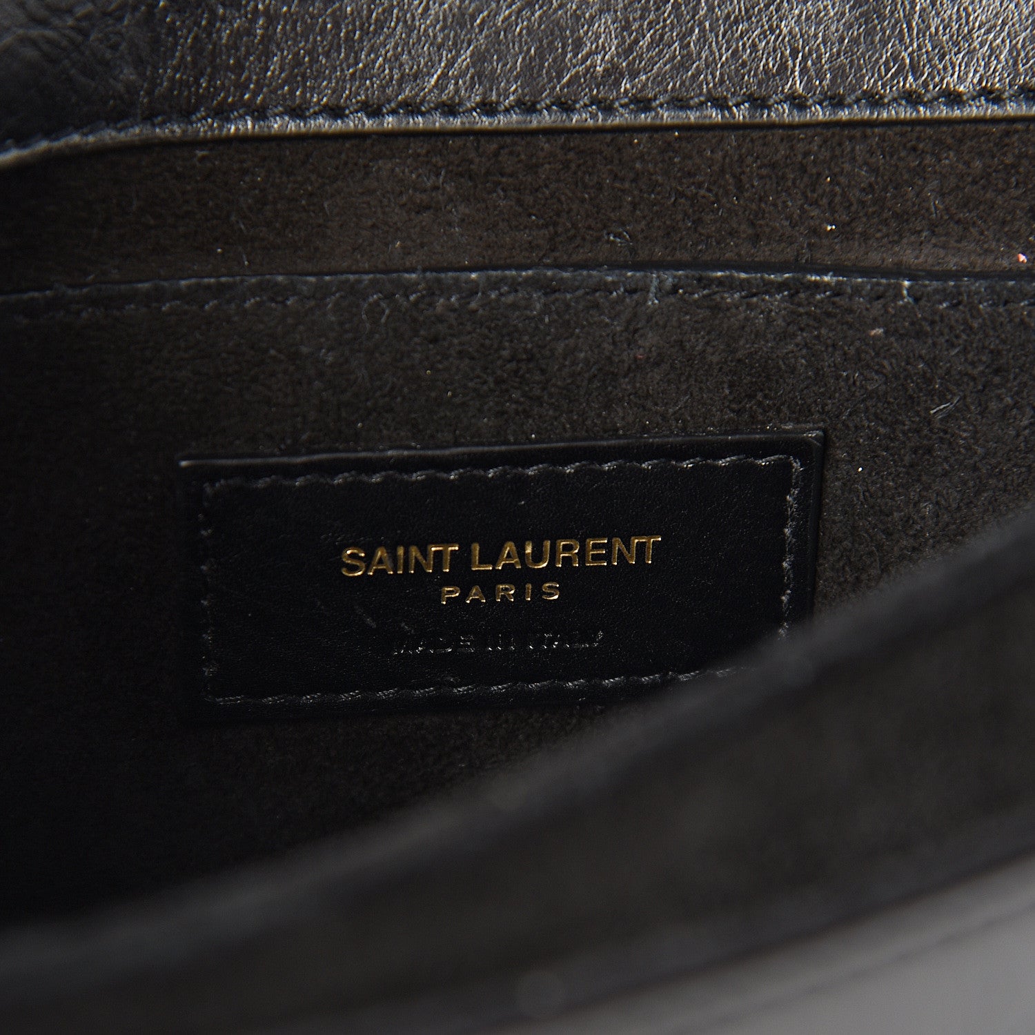 Saint Laurent Calfskin Medium Monogram Fetish Satchel Black 5 of 11