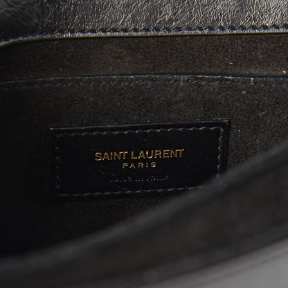 Saint Laurent Calfskin Medium Monogram Fetish Satchel Black 5 of 11