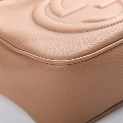 Gucci Pebbled Calfskin Small Soho Disco Bag Rose Beige 10 of 14