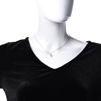 Mikimoto 18K Yellow Gold Akoya Pearl 8-8.5mm Drop Pendant Necklace 2 of 4