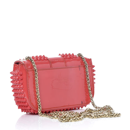 Christian Louboutin Patent Spiked Sweety Charity Crossbody Bag Framboise 3 of 11