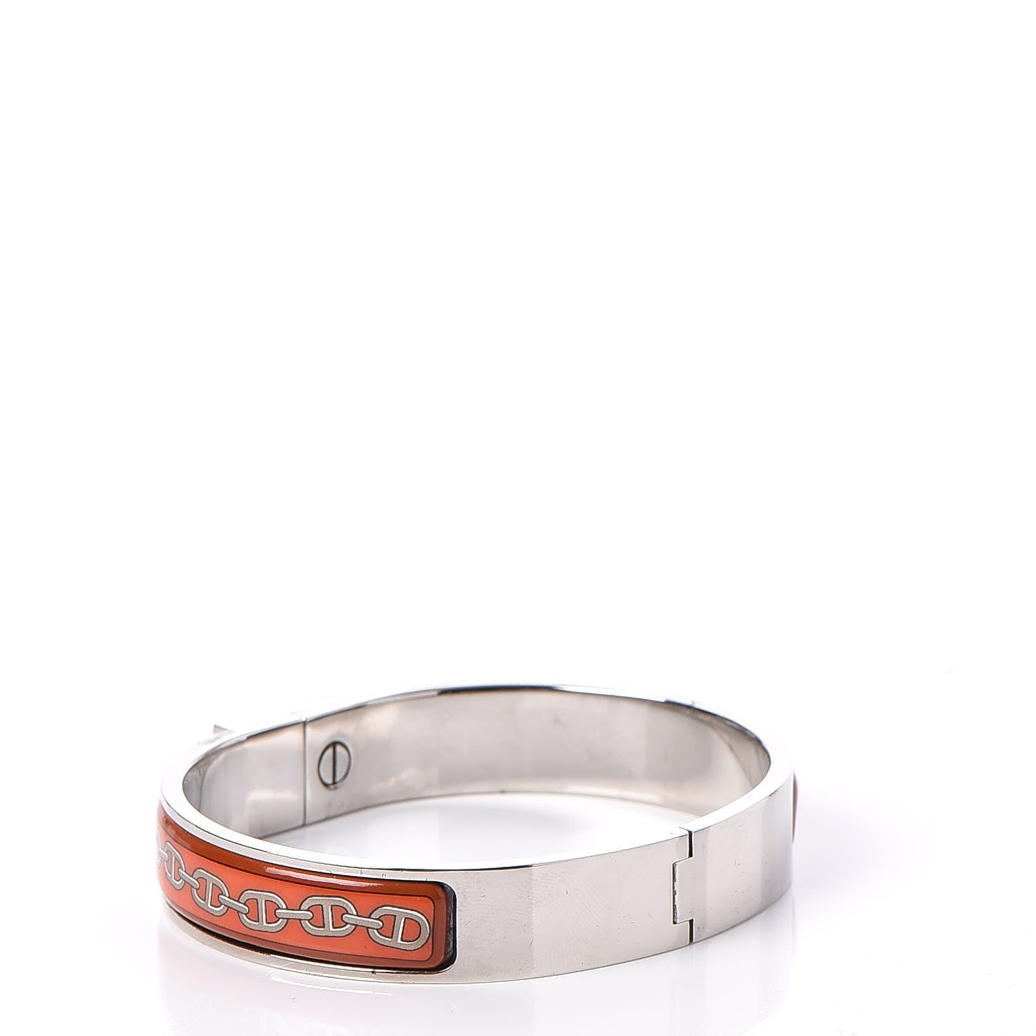 Hermes Enamel Printed Narrow Clic Clac Chaine d'Ancre Bracelet GM 3 of 10