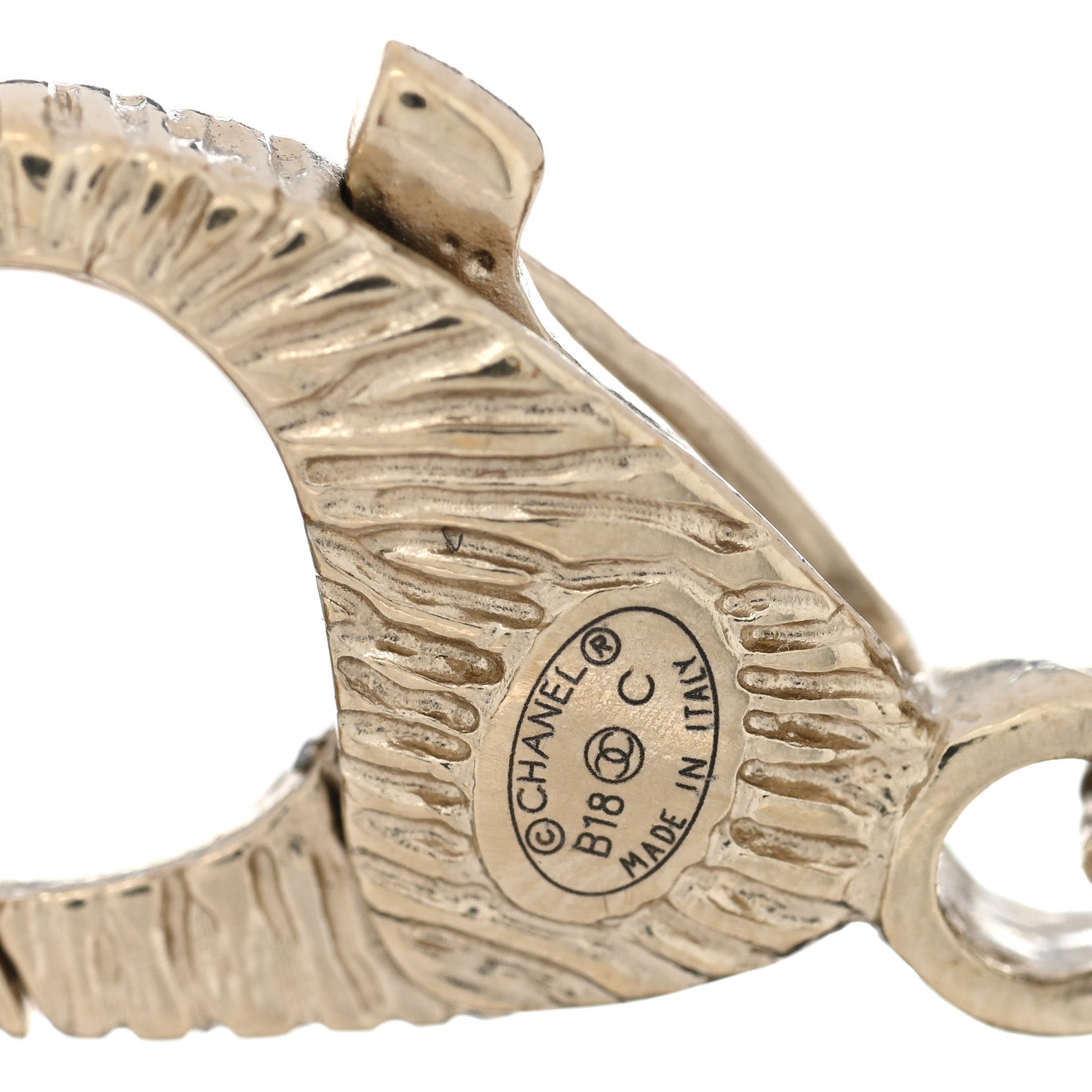 Chanel Metal Lambskin CC Chain Link Bracelet Orange 3 of 3