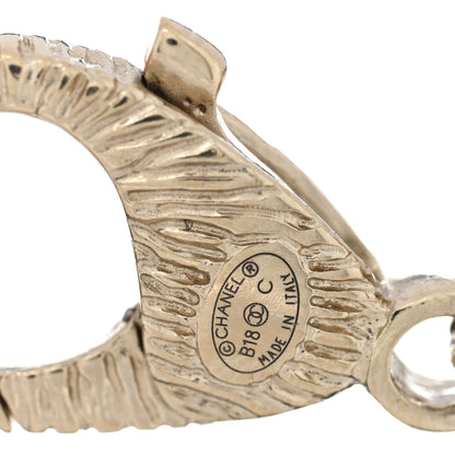 Chanel Metal Lambskin CC Chain Link Bracelet Orange 3 of 3
