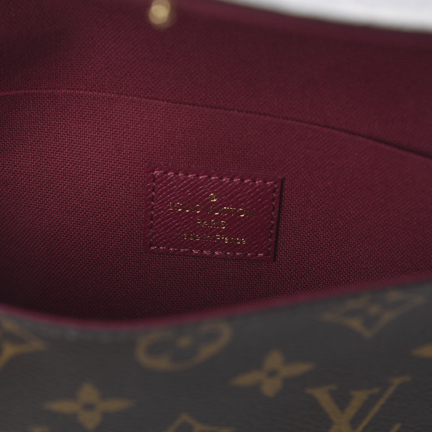 Louis Vuitton Monogram Pochette Felicie Chain Wallet Fuchsia 7 of 7