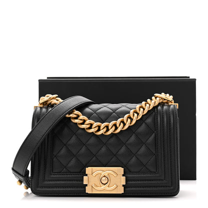 Chanel Caviar Quilted Small Boy Flap Black 11 of 11