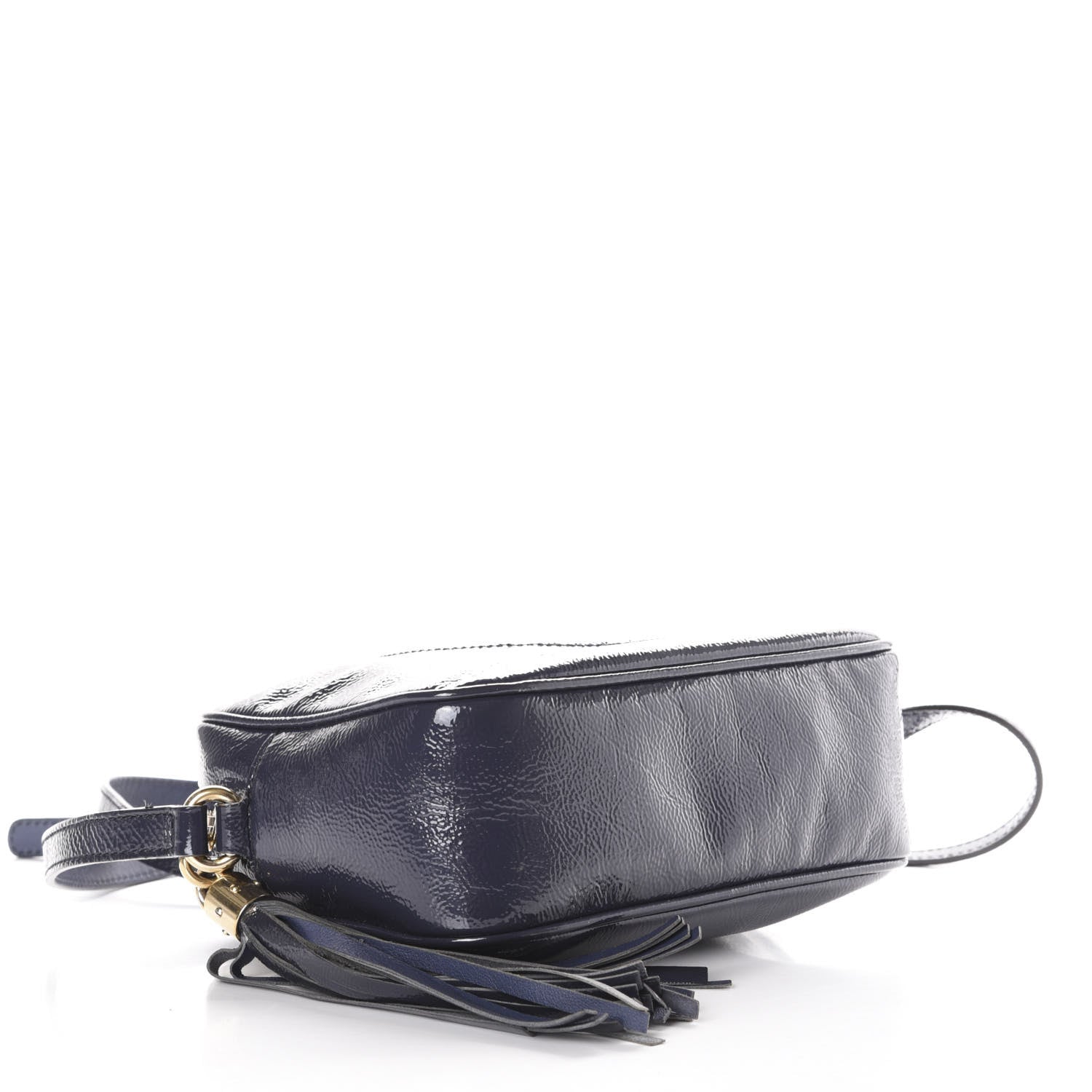 Gucci Vernice Naplack Small Soho Disco Bag Uniform Blue 4 of 10