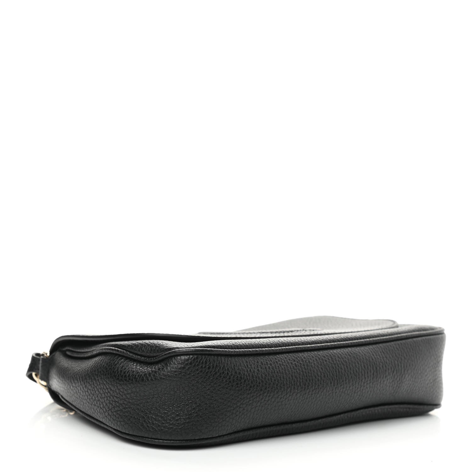 Gucci Pebbled Calfskin Medium Soho Flap Crossbody Black 4 of 10